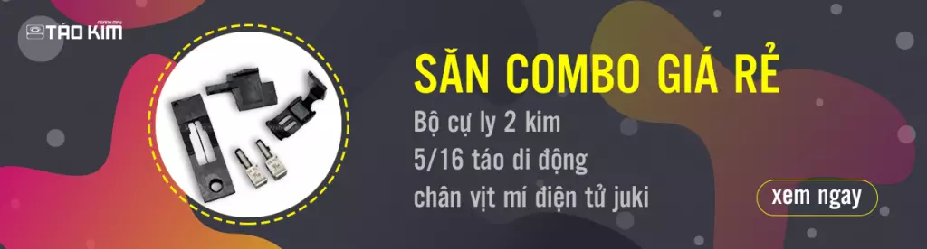 bộ cự ly 2 kim - táo kim máy may